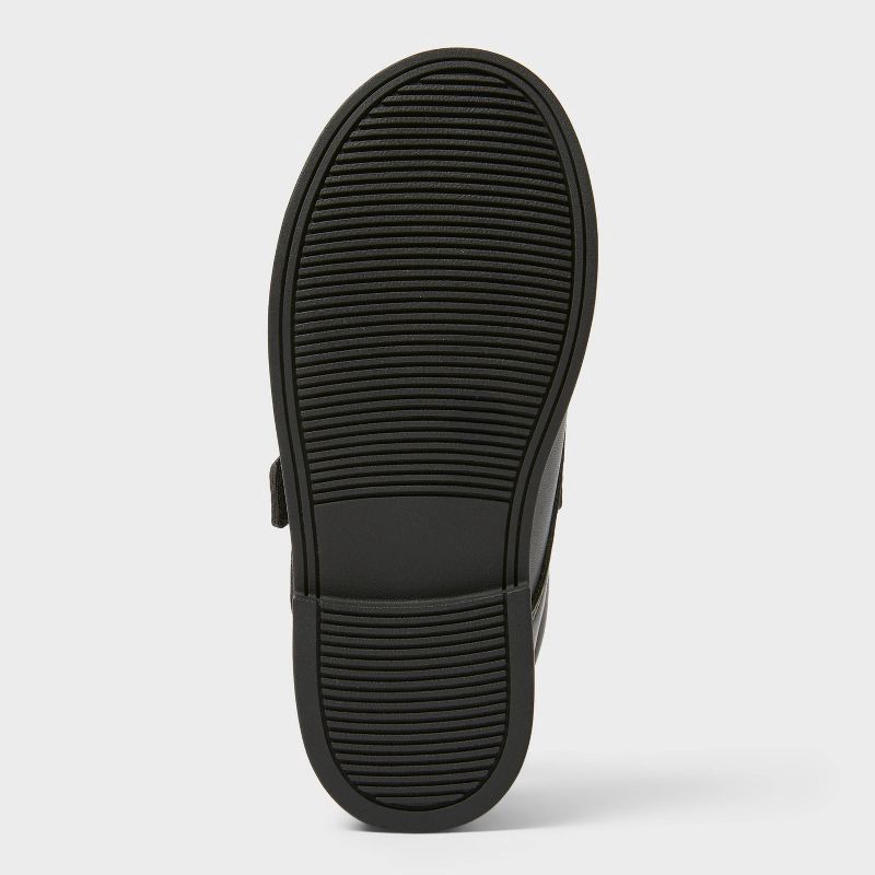 slide 4 of 4, Toddler Miles Dress Shoes - Cat & Jack™ Black 7T: Hook and Loop Closure, Flexible Textured Outsole, Round Closed Toe, 1 ct
