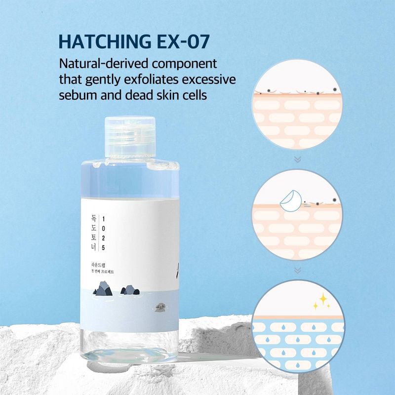 slide 4 of 11, Round Lab 1025 Dokdo Toner Korean Skincare for Skin Balancing and Gentle Exfoliation with Soft Finish - 200ml, 200 ml