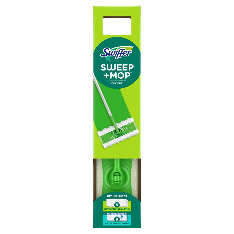 slide 2 of 12, Swiffer Sweep & Mop Starter Kit - 9ct, 9 ct