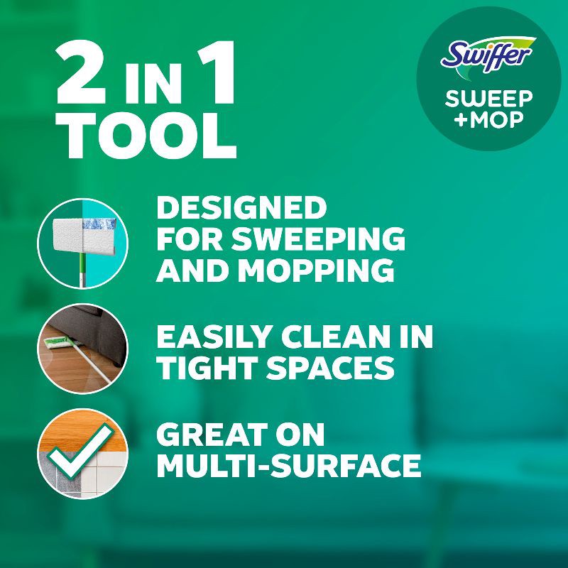 slide 3 of 12, Swiffer Sweep & Mop Starter Kit - 9ct, 9 ct