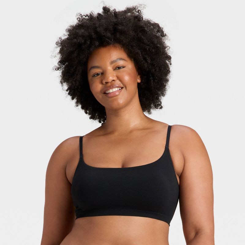 slide 4 of 5, Women's Seamless Removeable Pad Bralette - Auden™ Black XS, 1 ct
