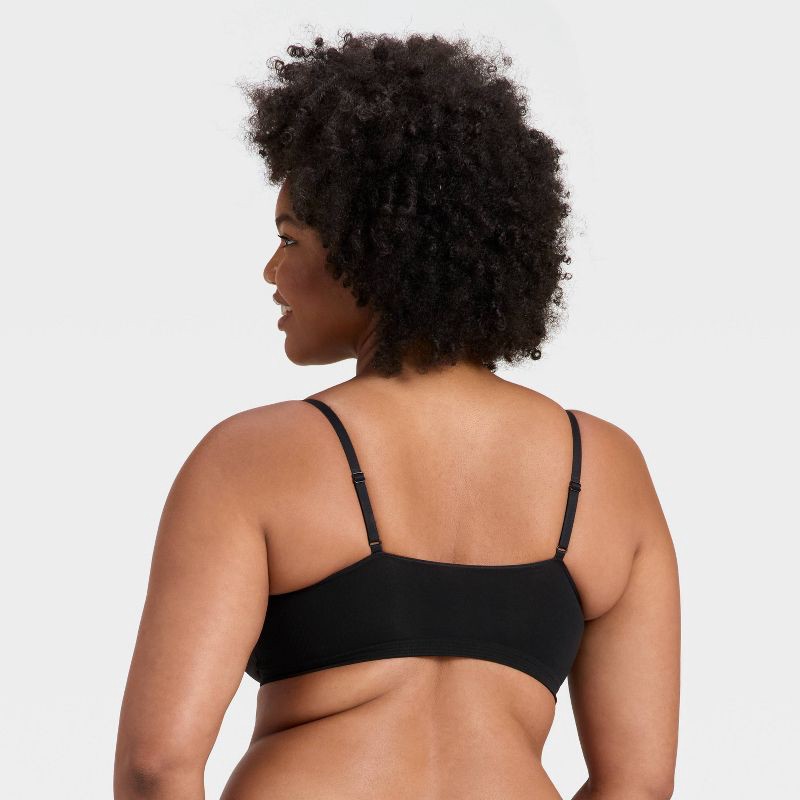 slide 5 of 5, Women's Seamless Removeable Pad Bralette - Auden™ Black M, 1 ct