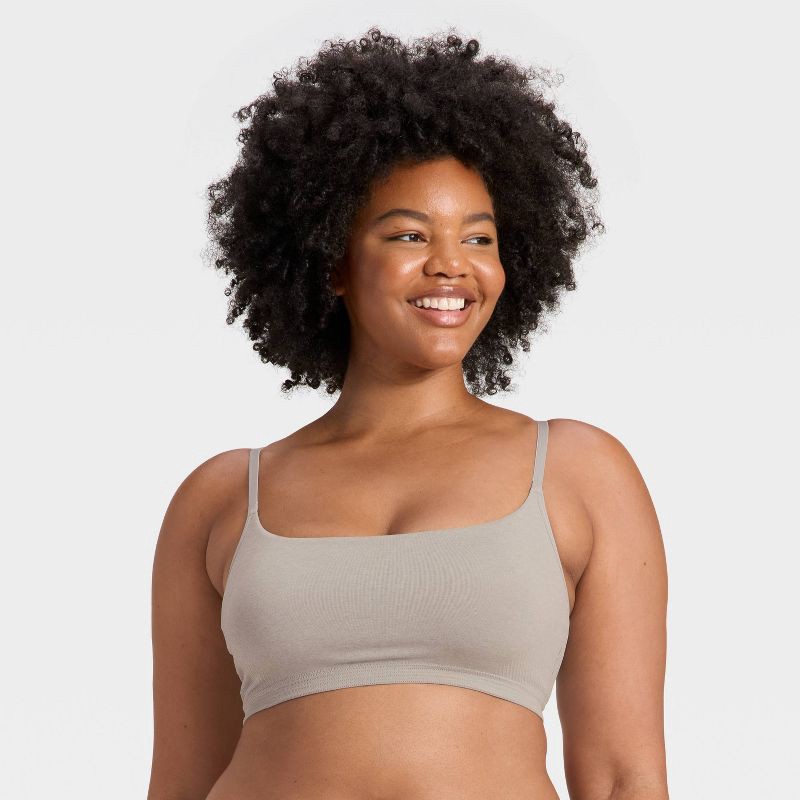 slide 4 of 5, Women's Seamless Removeable Pad Bralette - Auden™ Light Heather Gray XL, 1 ct