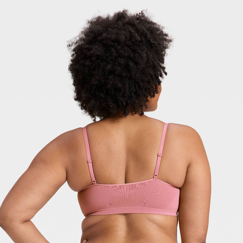 slide 5 of 5, Women's Seamless Removeable Pad Bralette - Auden™ Mauve XS, 1 ct