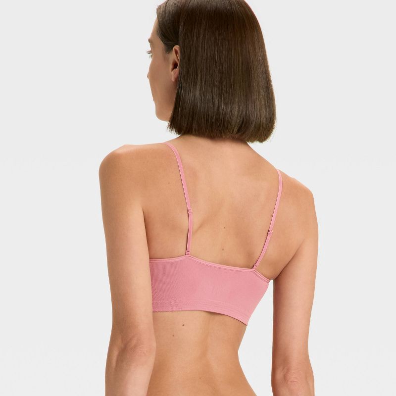 slide 2 of 5, Women's Seamless Removeable Pad Bralette - Auden™ Mauve S, 1 ct