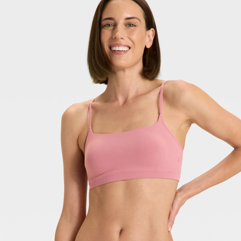 slide 1 of 5, Women's Seamless Removeable Pad Bralette - Auden™ Mauve S, 1 ct