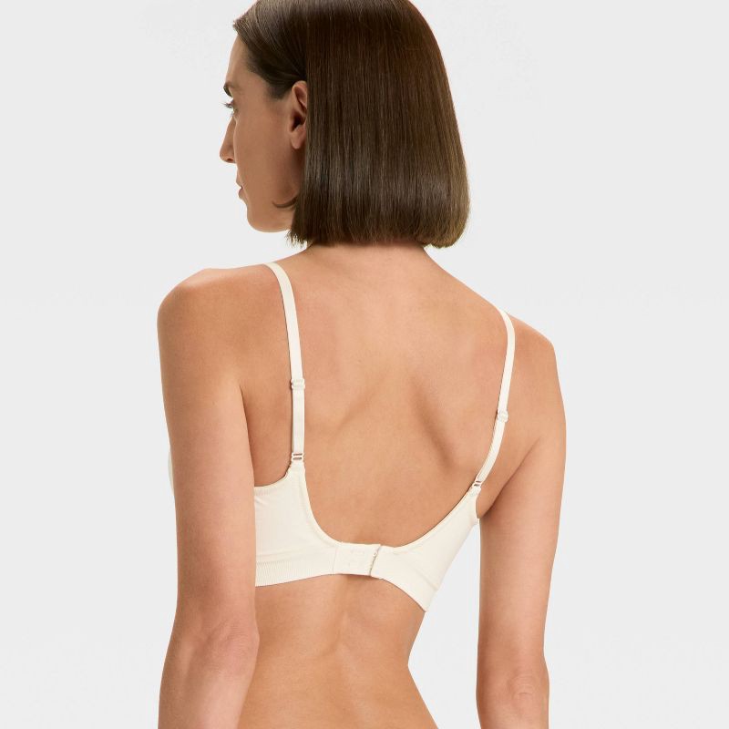 slide 2 of 5, Women's Lightly Lined Seamless Bralette - Auden™ White S, 1 ct