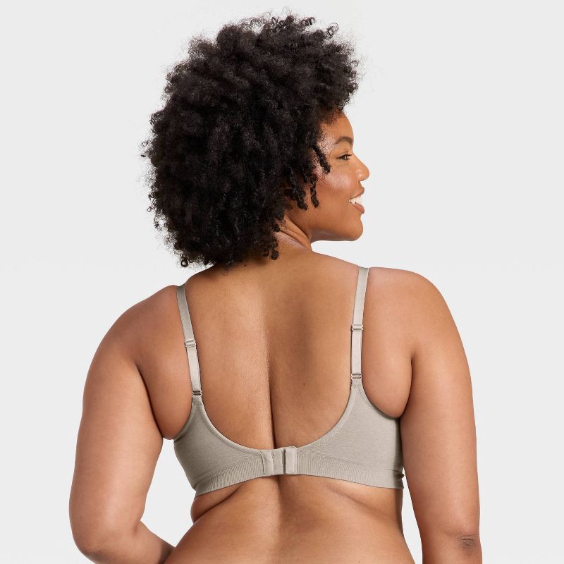slide 5 of 5, Women's Lightly Lined Seamless Bralette - Auden™ Heathered Gray S, 1 ct