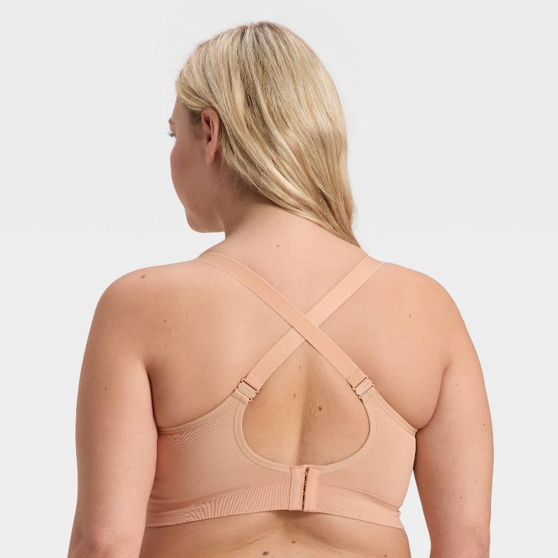 slide 3 of 6, Women's Nursing Lightly Lined Seamless Bralette - Auden™ Pearl Tan S, 1 ct