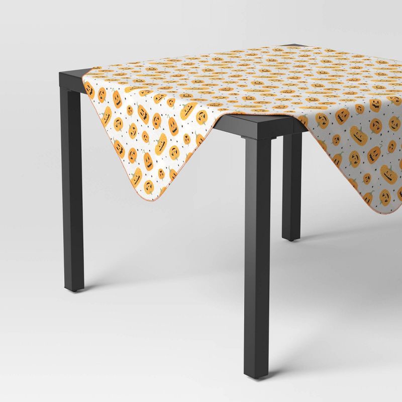 slide 1 of 3, Halloween Pumpkins Table Throw - Hyde and EEK! Boutique™, 1 ct