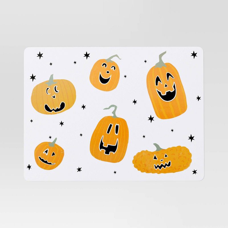 slide 3 of 3, Halloween Pumpkin Interactive Placemat Orange - Hyde and EEK! Boutique™, 1 ct