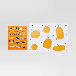 Halloween Pumpkin Interactive Placemat Orange - Hyde and EEK! Boutique™