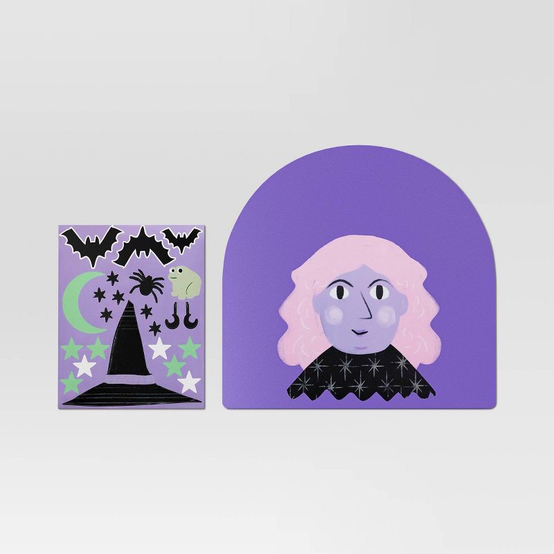 slide 1 of 3, Halloween Witch Interactive Placemat Purple - Hyde and EEK! Boutique™, 1 ct