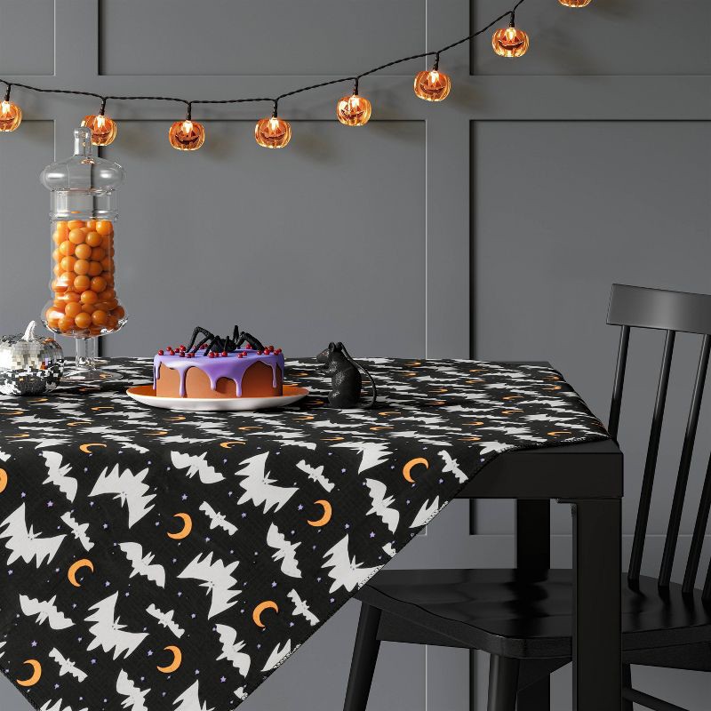 slide 2 of 3, Halloween Bats Table Throw - Hyde and EEK! Boutique™, 1 ct