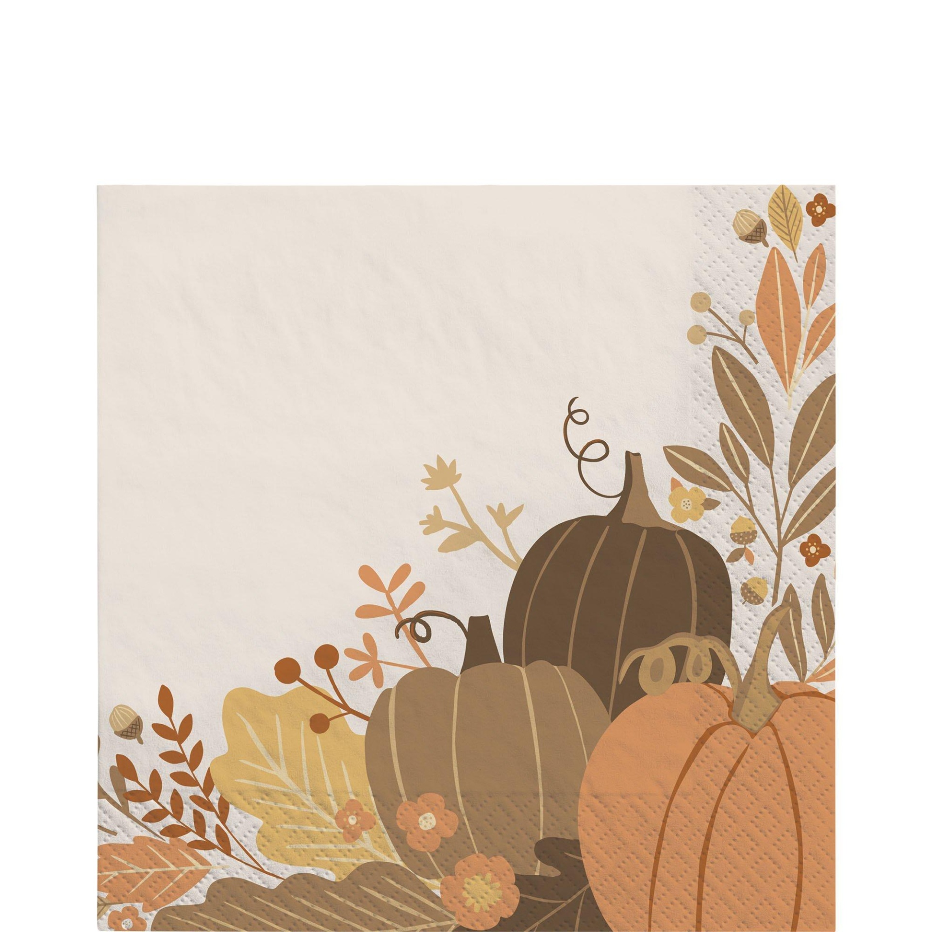 slide 1 of 1, Party City Golden Autumn Paper Lunch Napkins, 16 ct