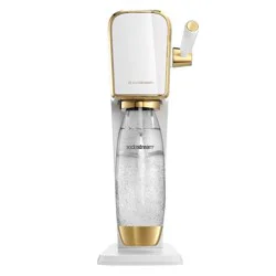 SodaStream Art Sparkling Water Maker with CO2 and Carbonating Bottle White/Gold