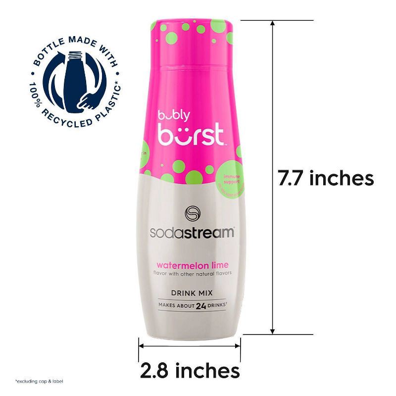 slide 7 of 9, SodaStream Bubly Burst Watermelon Lime Flavor Mix, 1 ct