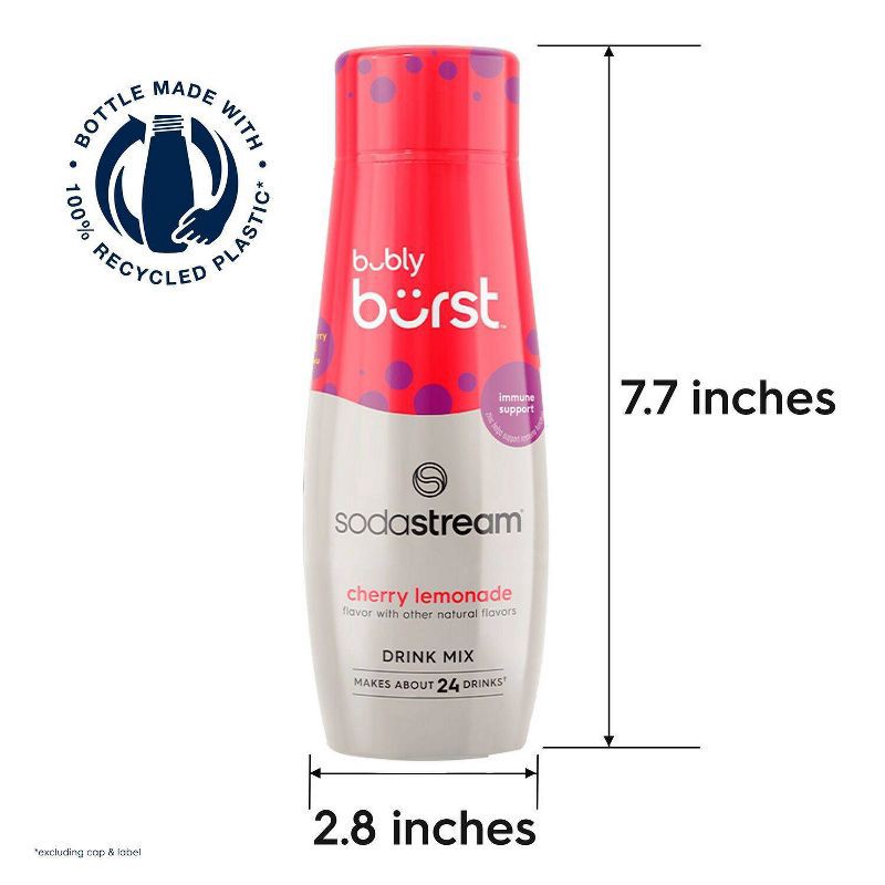 slide 7 of 9, SodaStream Bubly Burst Cherry Lemonade Flavor Mix, 1 ct