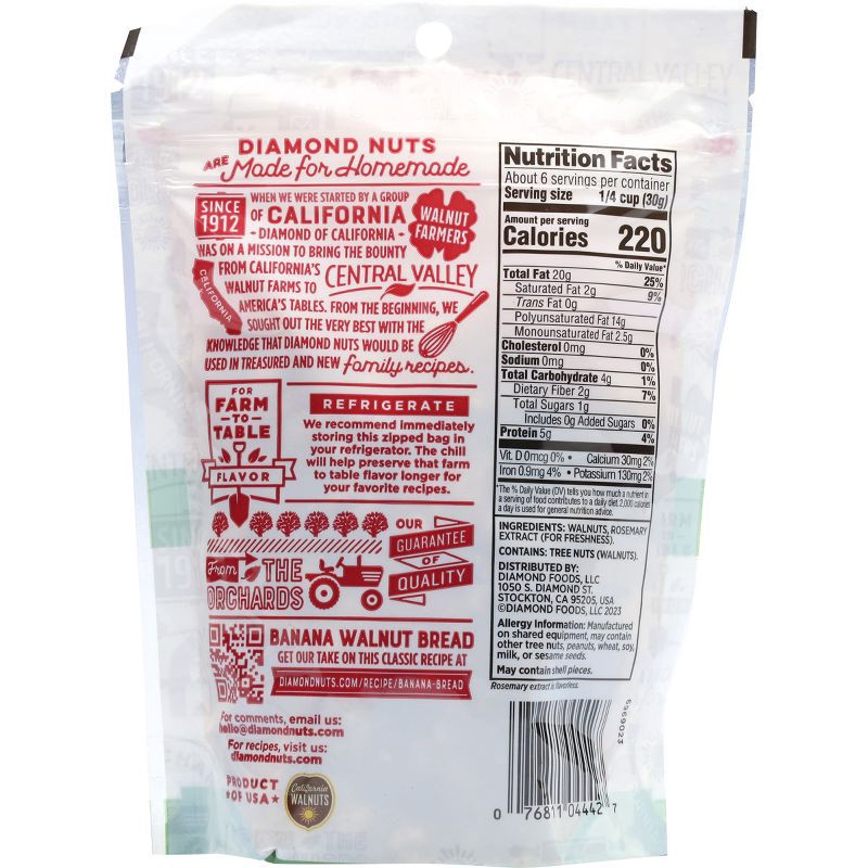 slide 2 of 4, Diamond Shelled Walnuts - 6oz, 6 oz