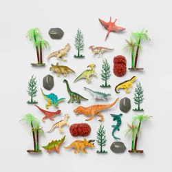 Dinosaur Animal Figure - 30pc - Gigglescape™: PVC Material, Includes Animal Figures Set