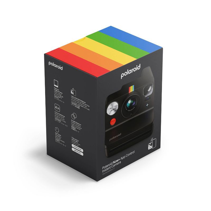 slide 10 of 11, Polaroid Now+ Gen 3 Film Camera - Black: i-Type, Automatic Focus & Flash, 1 ct