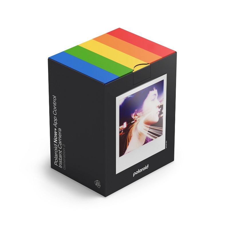 slide 11 of 11, Polaroid Now+ Gen 3 Film Camera - Black: i-Type, Automatic Focus & Flash, 1 ct