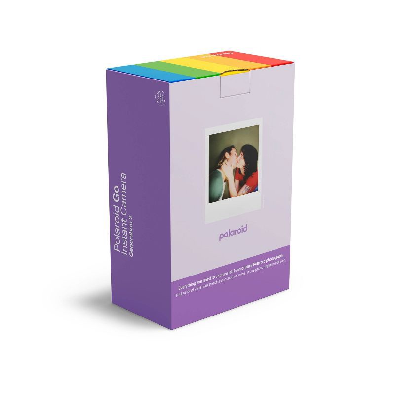 slide 13 of 13, Polaroid Go Everything Bundle Film Camera - Purple: Automatic Focus Instant Format, 1 ct