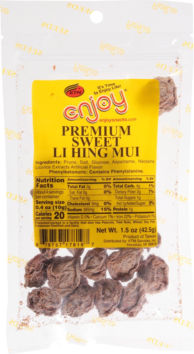 slide 6 of 9, Enjoy Sweet Li Hing Mui(M), 2 oz