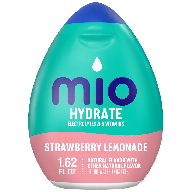 slide 1 of 9, MiO Hydrate Strawberry/Lemonade Flavored Drink Mix - 1.62oz, 1.62 fl oz