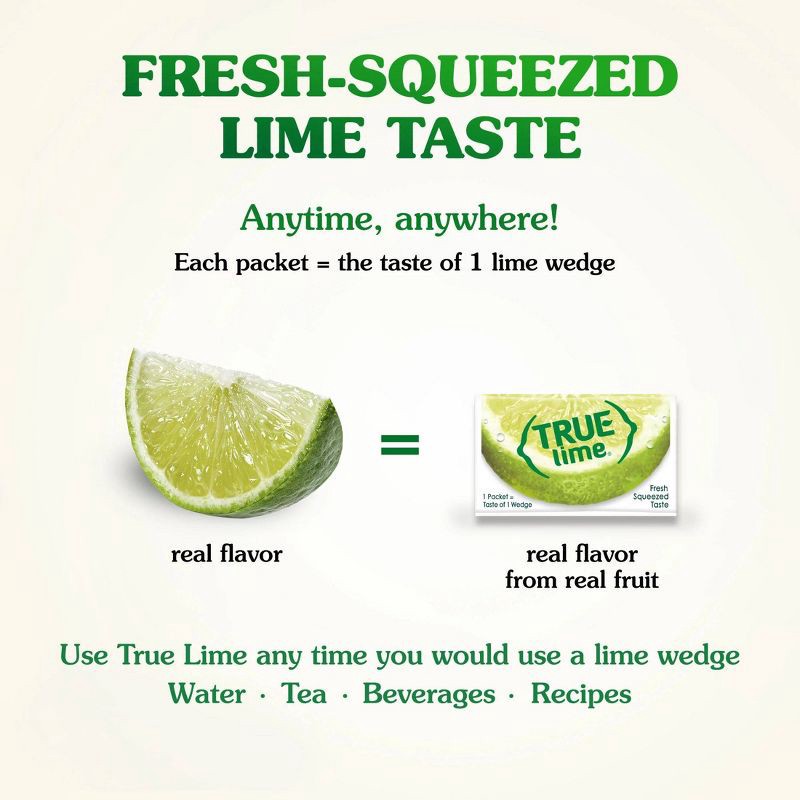 slide 2 of 7, True Lime crystalized lime Flavored Water - 32pk/0.9oz Cans, 32 ct, 0.9 oz