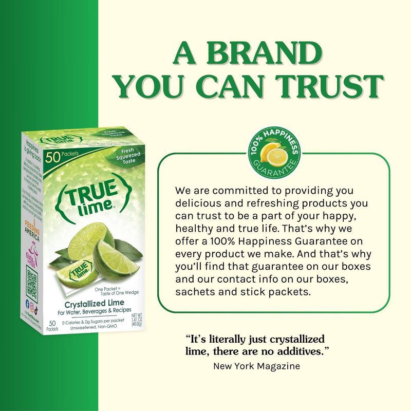 slide 6 of 7, True Lime crystalized lime Flavored Water - 32pk/0.9oz Cans, 32 ct, 0.9 oz