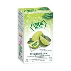 True Lime crystalized lime Flavored Water - 32pk/0.9oz Cans
