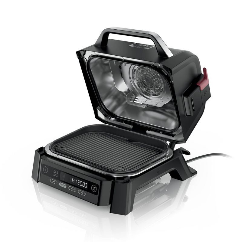 slide 2 of 7, Ninja Woodfire Outdoor Grill & Smoker, 4-in-1 Functionality, Authentic Woodfire Flavors, Electric Heat, OG301, 1 ct