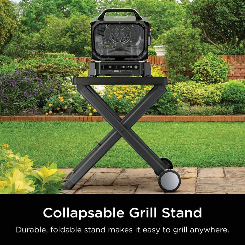 slide 6 of 7, Ninja Woodfire Outdoor Grill & Smoker, 4-in-1 Functionality, Authentic Woodfire Flavors, Electric Heat, OG301, 1 ct