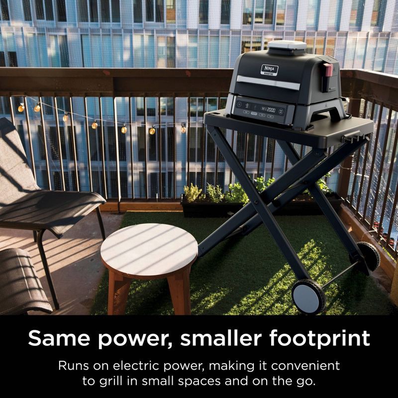 slide 7 of 7, Ninja Woodfire Outdoor Grill & Smoker, 4-in-1 Functionality, Authentic Woodfire Flavors, Electric Heat, OG301, 1 ct