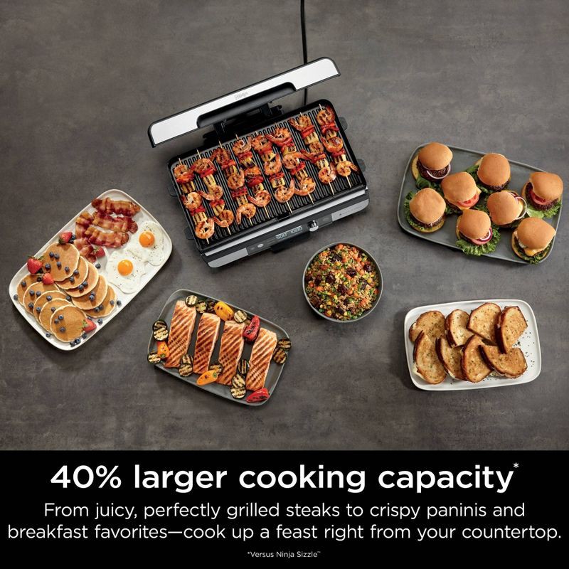 slide 2 of 13, Ninja Sizzle Pro XL 20" Indoor Griddle & Grill with ProTemp Black, 1 ct