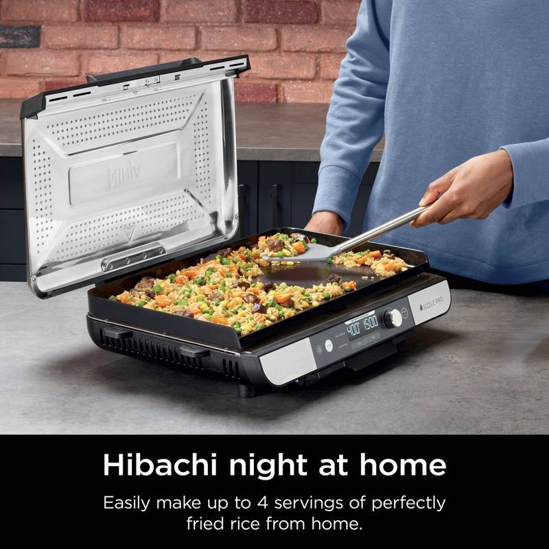 slide 6 of 13, Ninja Sizzle Pro XL 20" Indoor Griddle & Grill with ProTemp Black, 1 ct