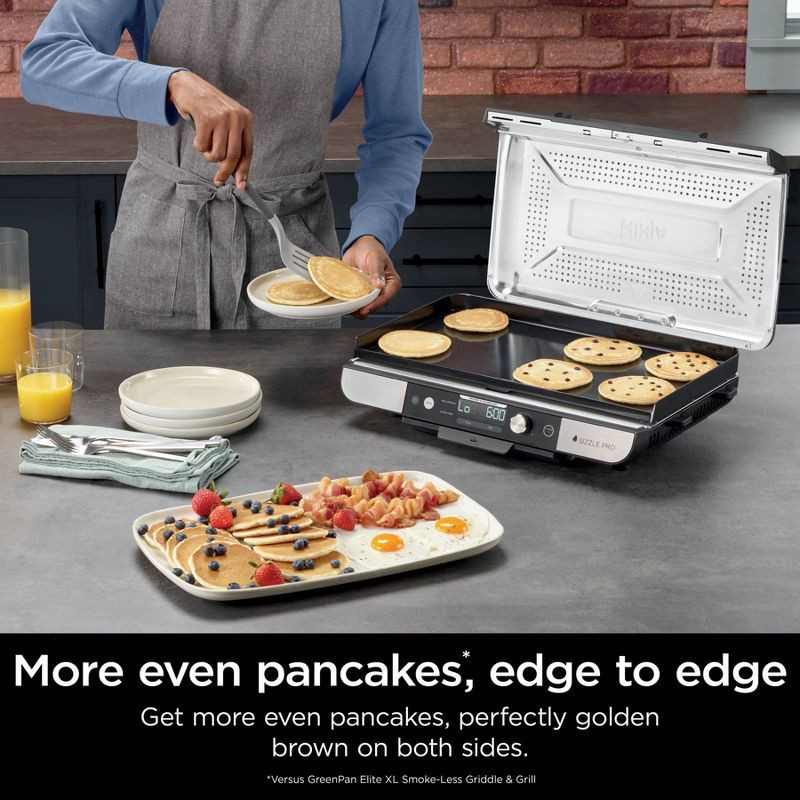 slide 8 of 13, Ninja Sizzle Pro XL 20" Indoor Griddle & Grill with ProTemp Black, 1 ct