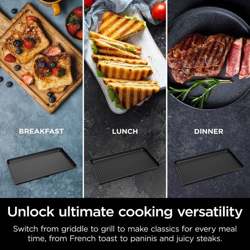 slide 11 of 13, Ninja Sizzle Pro XL 20" Indoor Griddle & Grill with ProTemp Black, 1 ct