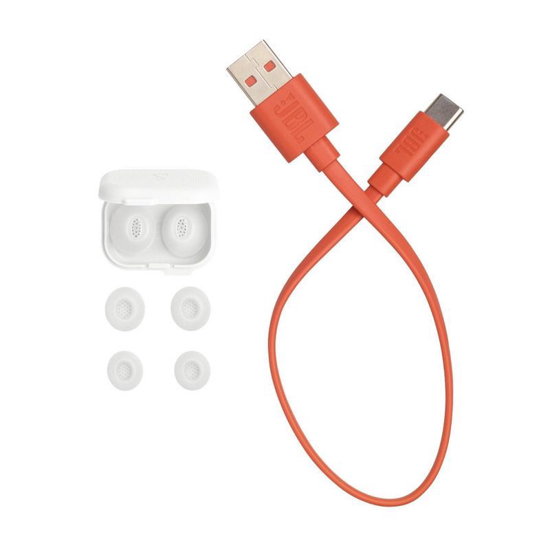 slide 9 of 9, JBL Tune Flex 2 True Wireless Noise Cancelling Earbuds - White, 1 ct