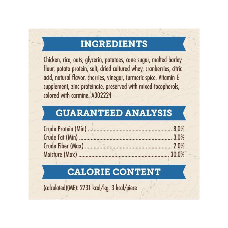 slide 6 of 10, Zukes Trail Mix Chicken Cranberry Flavor Chewy Dog Treats - 6oz/8ct, 8 ct; 6 oz