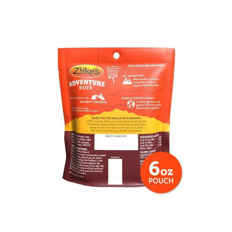 slide 2 of 10, Zukes Adventure Bites Chicken & Pumpkin Flavor Chewy Dog Treats - 6oz/6ct, 6 ct; 6 oz