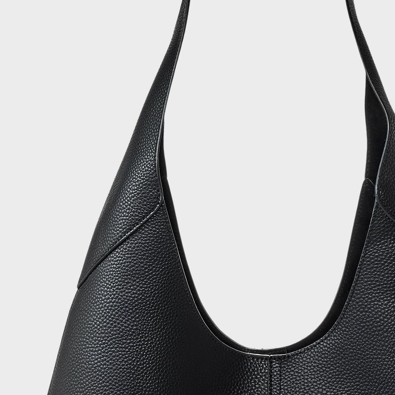 slide 5 of 5, Oversized Slouchy Shoulder Bag - Universal Thread™ Black, 1 ct