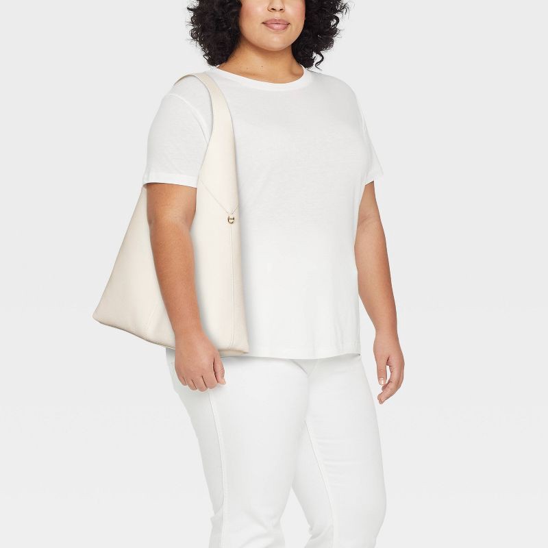 slide 2 of 5, Oversized Slouchy Shoulder Bag - Universal Thread™ Off-White, 1 ct
