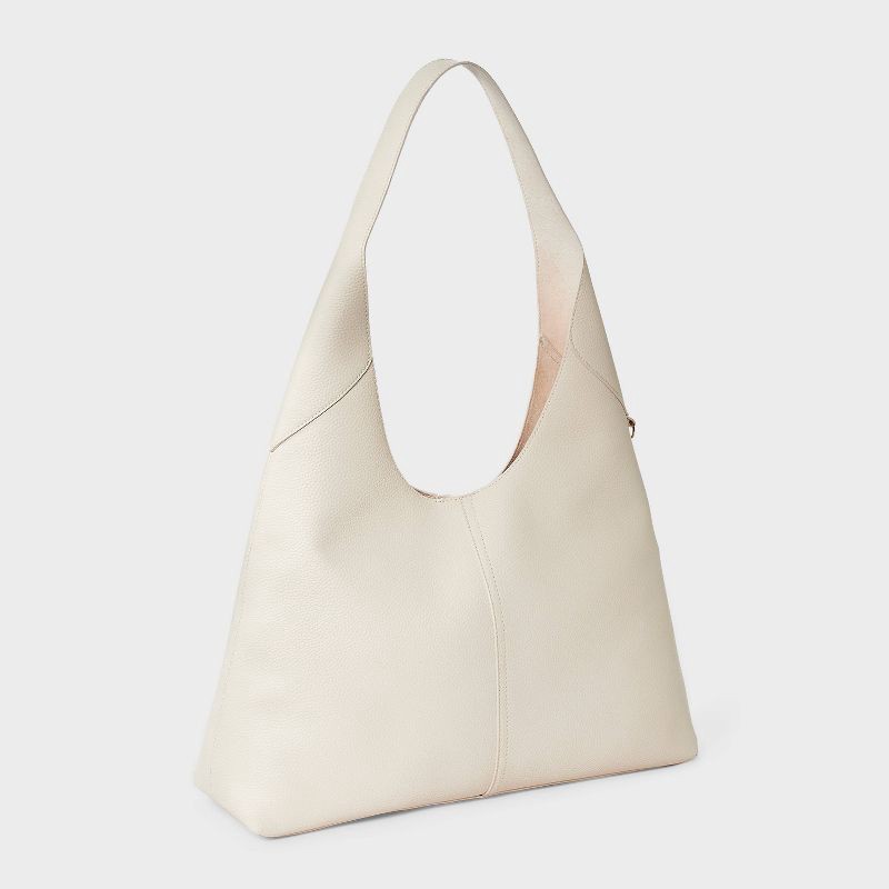 slide 3 of 5, Oversized Slouchy Shoulder Bag - Universal Thread™ Off-White, 1 ct