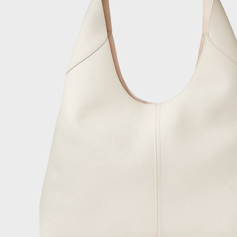 slide 5 of 5, Oversized Slouchy Shoulder Bag - Universal Thread™ Off-White, 1 ct