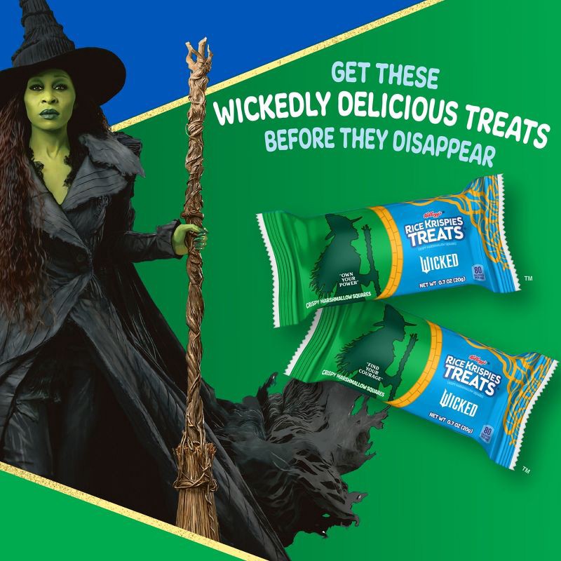 slide 4 of 9, Rice Krispies Treats Crispy Marshmallow Squares Wicked Pink Goes Good With Green Sprinkles Snack Bars - 11.2oz/16ct, 11.2 oz, 16 ct