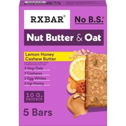 RXBAR Nut Butter and Oat Protein Bars Lemon Honey Cashew Butter - 9.7oz/5ct