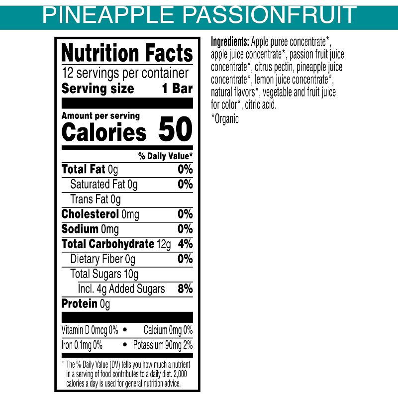 slide 3 of 5, Pure Organic Layered Fruit Snacks Pineapple Passionfruit - 6.2oz/12ct, 6.2 oz, 12 ct