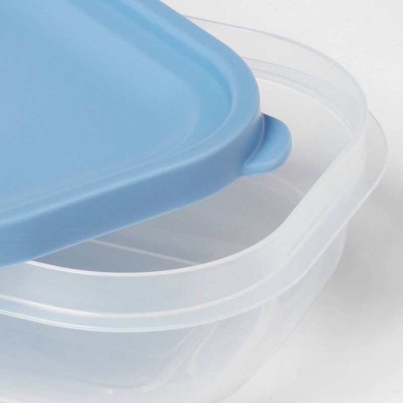 slide 3 of 3, 8pc (Set of 4) 4c Plastic Food Storage Container Set Blue - Room Essentials™, 8 ct
